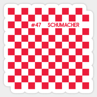 Mick Schumacher Racing Flag - 2022 Season Sticker